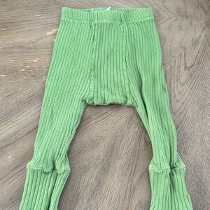 kate quinn Green Ribbed Baby Leggings